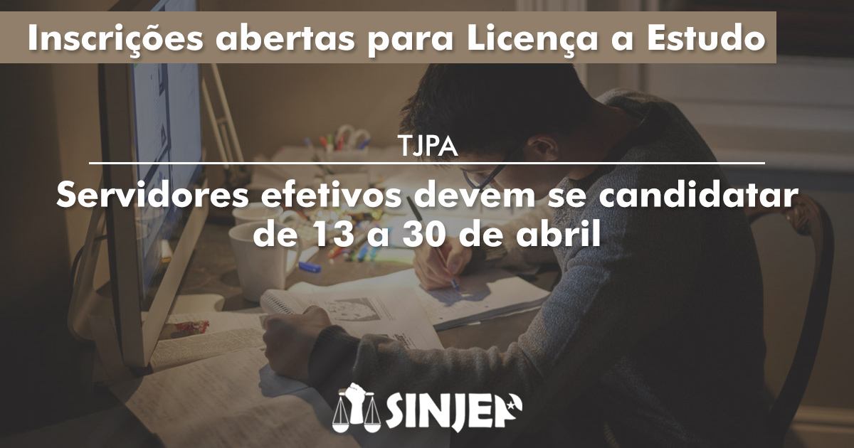 Read more about the article Inscrições abertas para Licença a Estudo