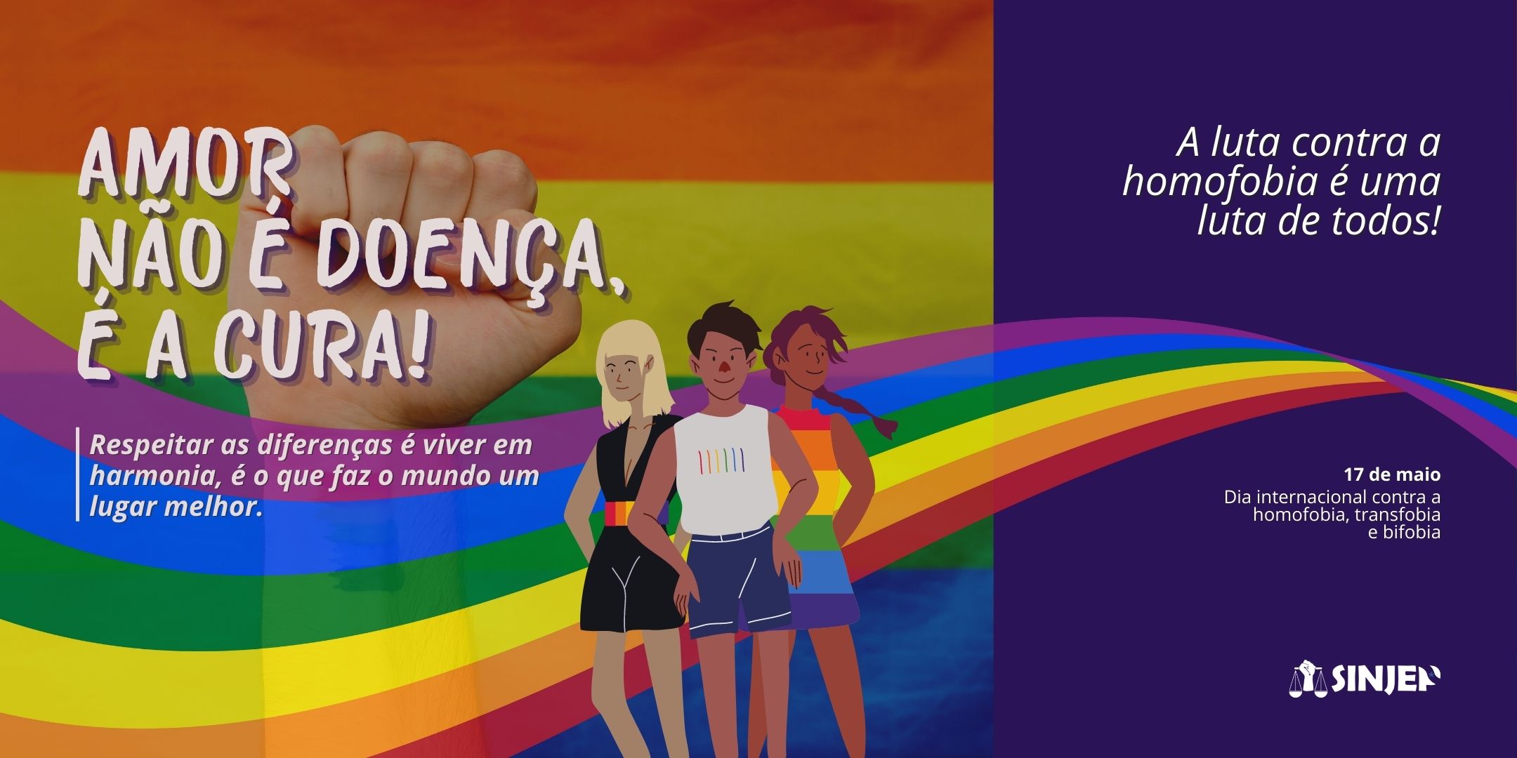 Read more about the article Dia Mundial de Combate à Homofobia