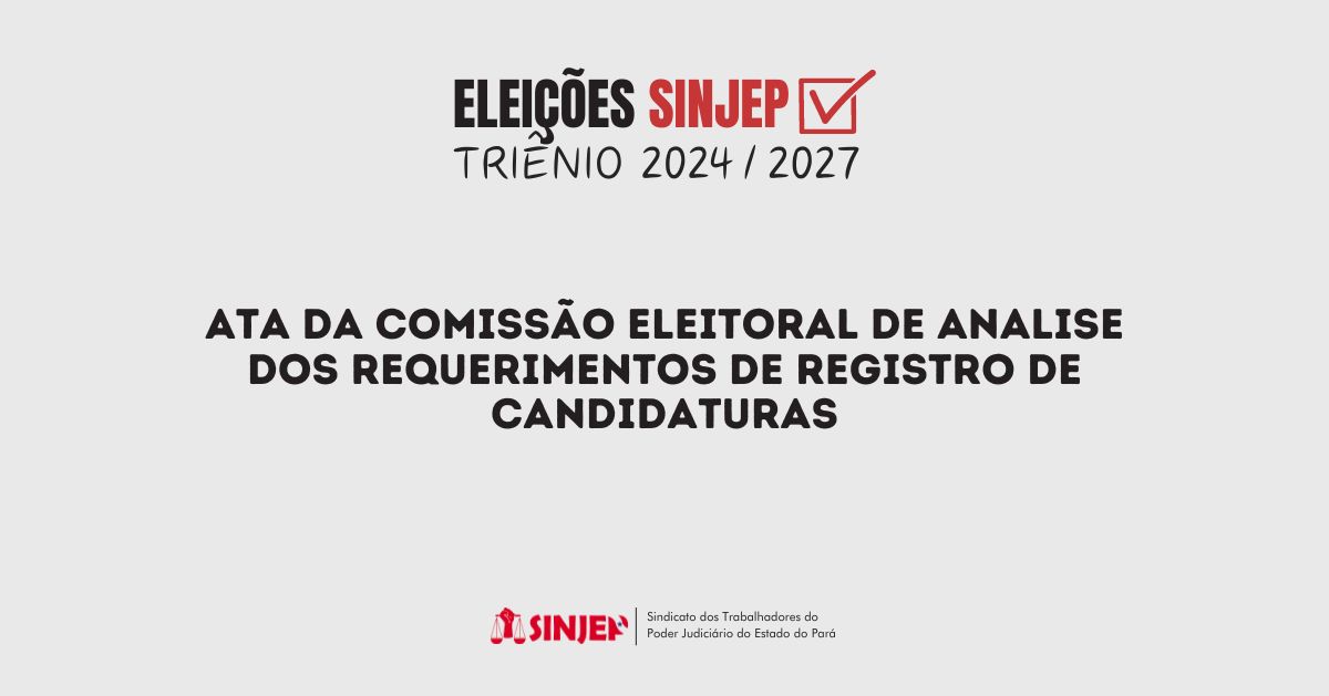 Read more about the article Ata da Comissão Eleitoral de analise dos requerimentos de registro de candidaturas