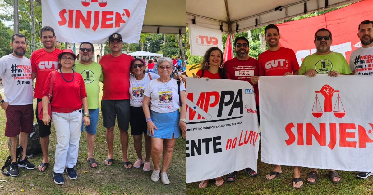 Read more about the article SINJEP participa das comemorações do Dia do Trabalhador na Praça da República