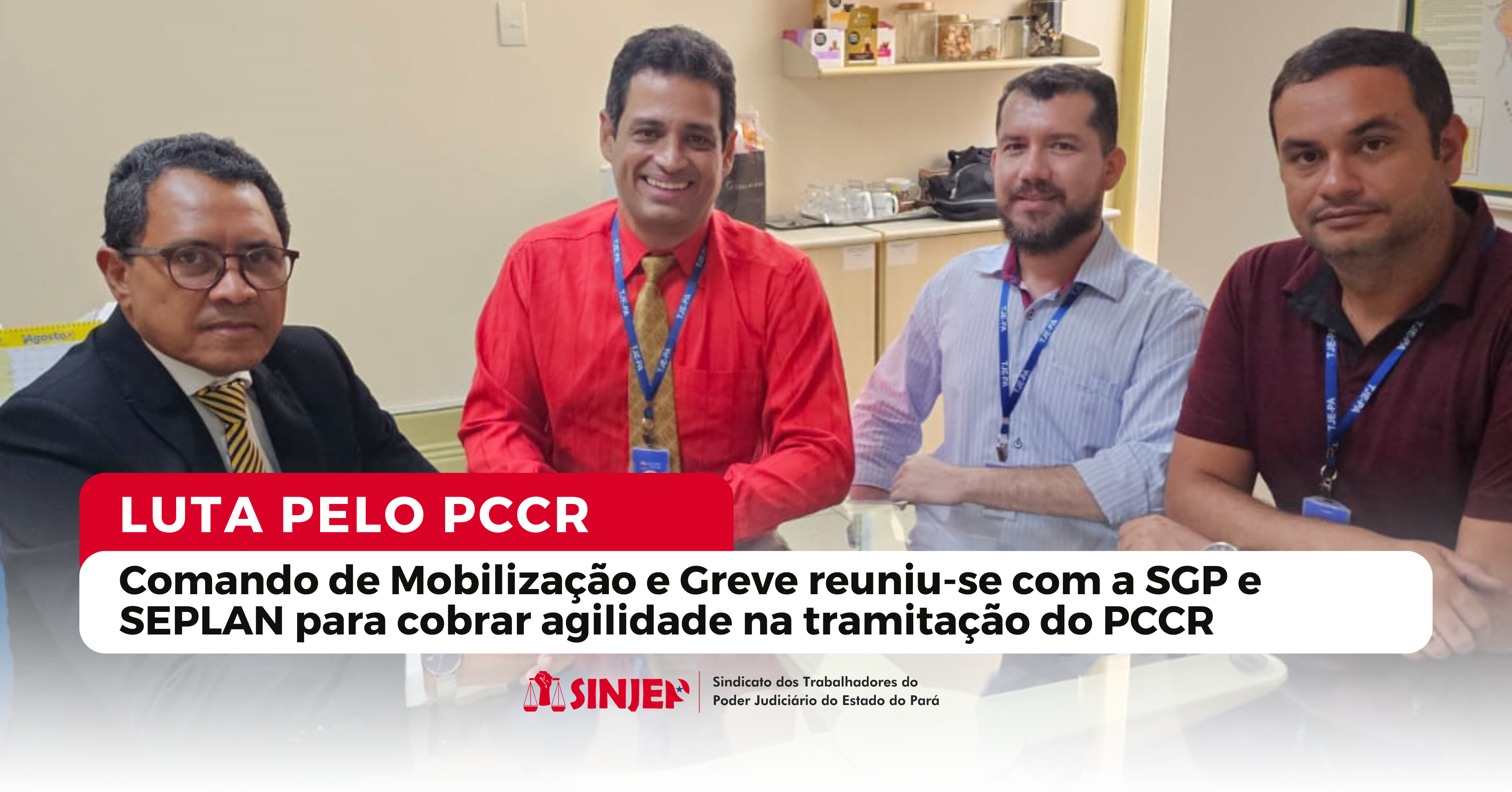 Read more about the article Comando de Mobilização e Greve reuniu-se com a SGP e SEPLAN para cobrar agilidade na tramitação do PCCR