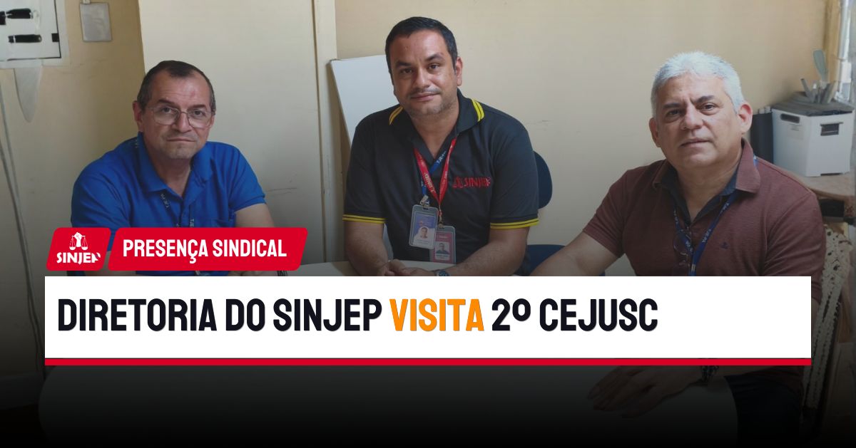 Read more about the article Diretoria do SINJEP visita 2º CEJUSC